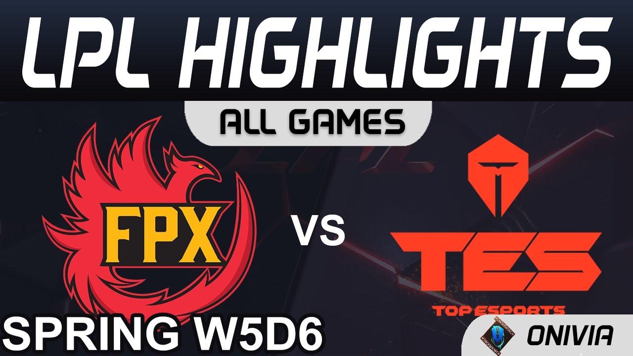 FPX vs TES Highlights ALL GAMES LPL Spring Season 2021 W5D6 FunPlus Phoenix vs Top Esports by Onivia thumbnail