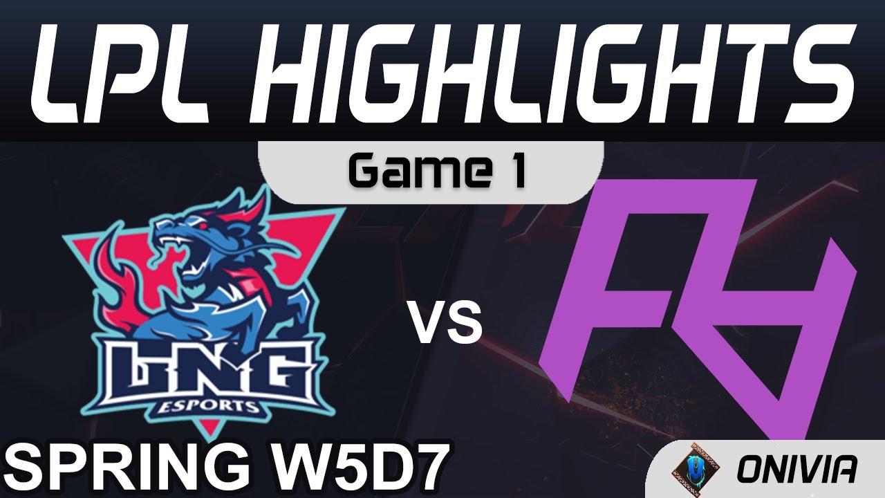 LNG vs RA Highlights Game 1 LPL Spring Season 2021 W5D7 LNG Esports vs Rare Atom by Onivia thumbnail