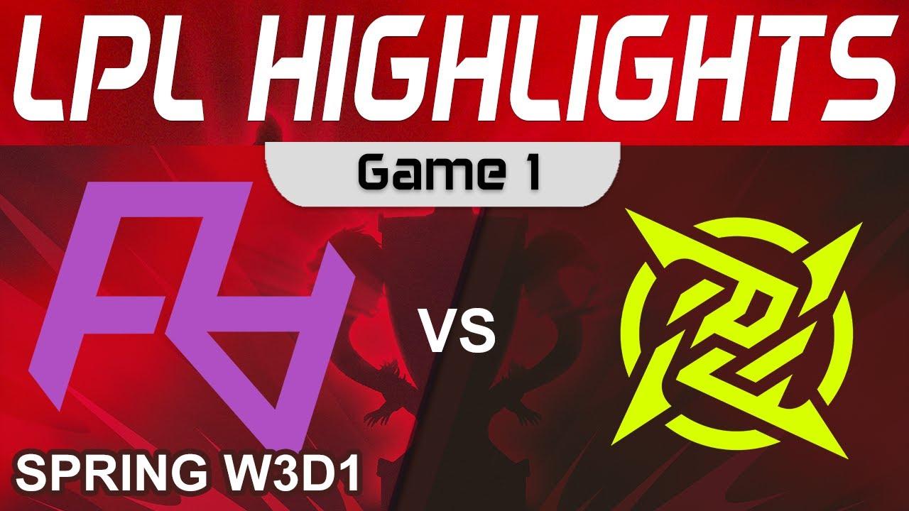 RA vs NIP Highlights Game 1 LPL Spring Season 2023 W3D1 Rare Atom vs Ninjas In Pyjamas by Onivia thumbnail