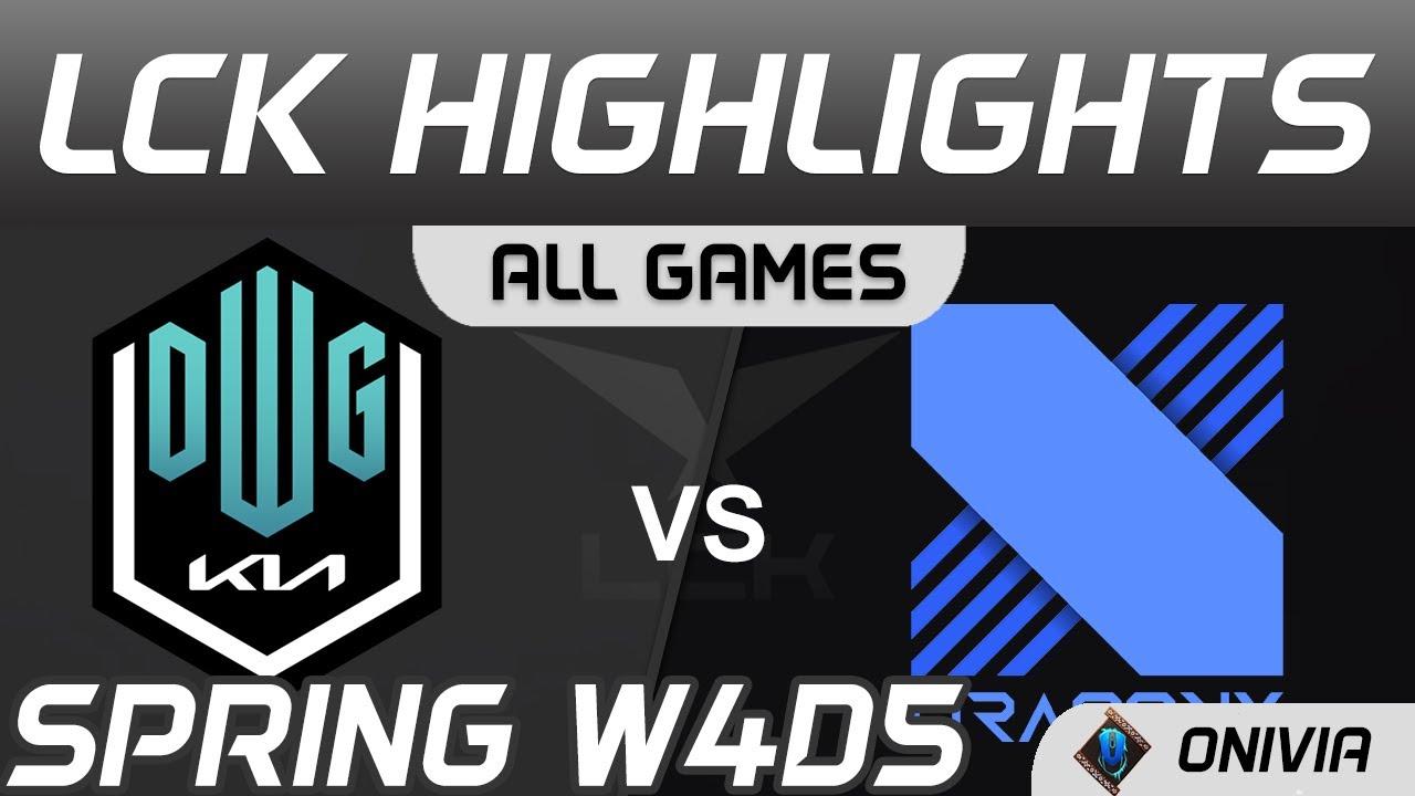 DK vs DRX Highlights ALL GAMES Spring Season 2021 W4D5 DWG KIA vs DragonX by Onivia thumbnail