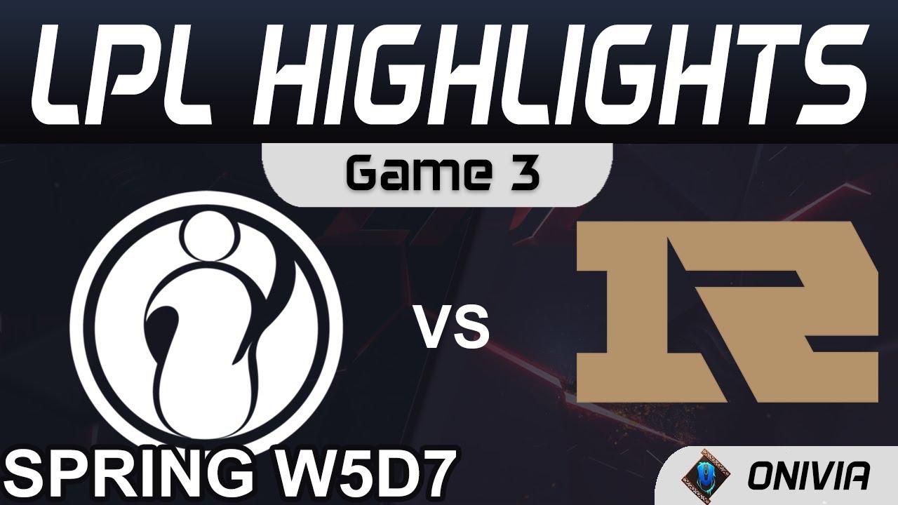 IG vs RNG Highlights Game 3 LPL Spring Season 2021 W5D7 Invictus Gaming vs Royal Never Give Up by On thumbnail