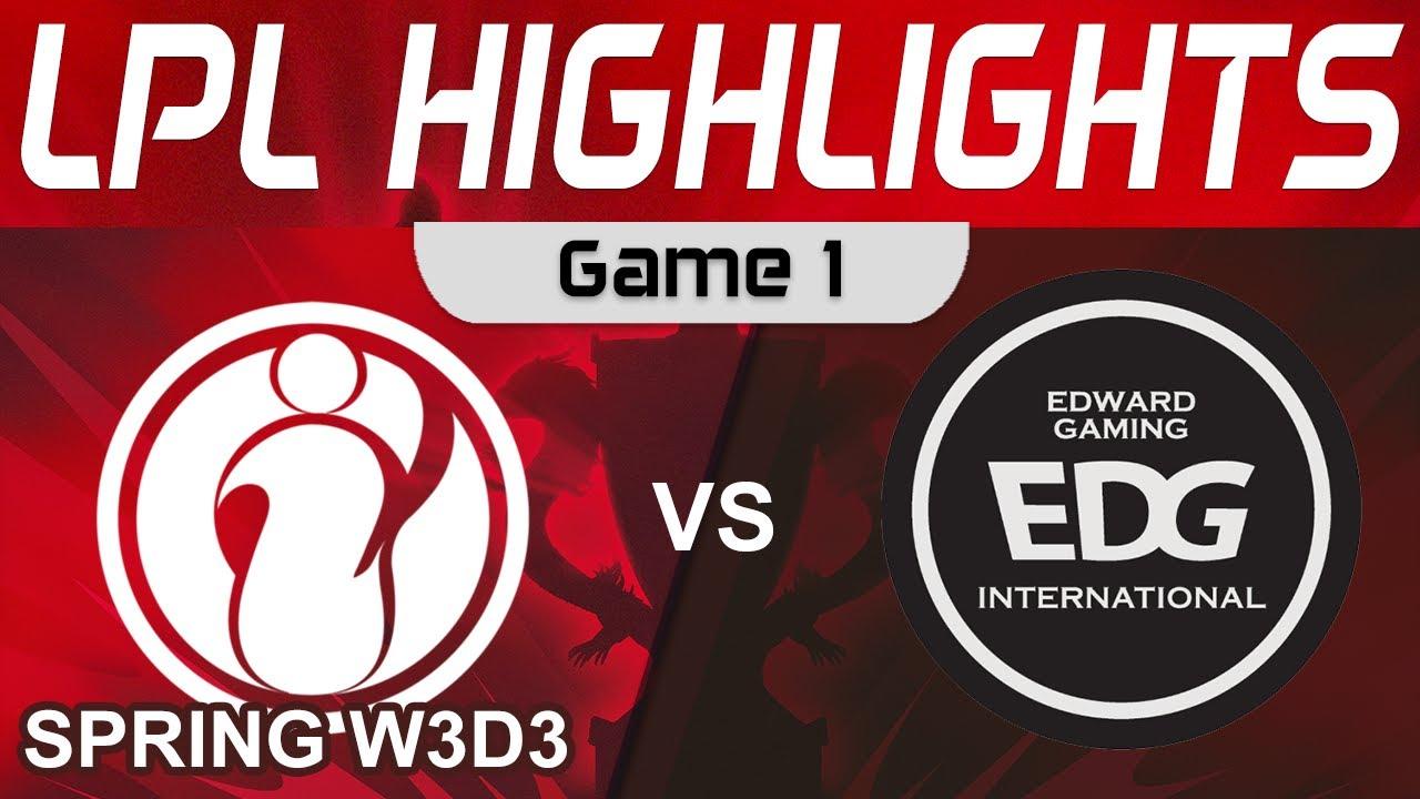 IG vs EDG Highlights Game 1 LPL Spring Season 2023 W3D3 Invictus Gaming vs EDward Gaming by Onivia thumbnail