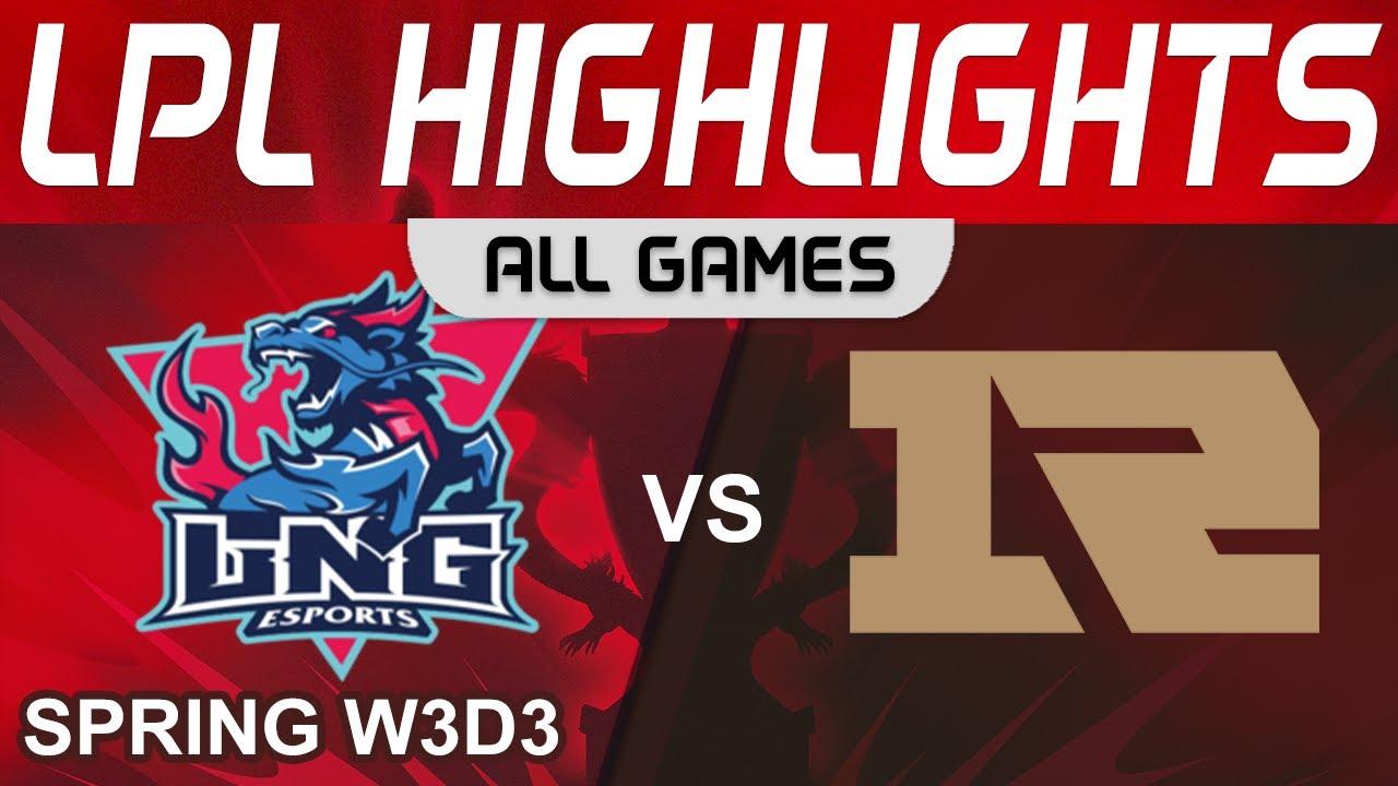 LNG vs RNG Highlights ALL GAMES LPL Spring Season 2023 W3D3 LNG Esports vs Royal Never Give Up by On thumbnail