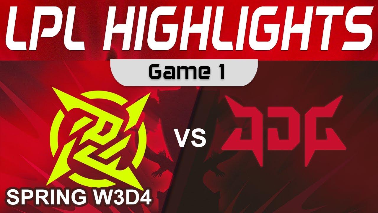 NIP vs JDG Highlights Game 1 LPL Spring Season 2023 W3D4 Ninjas in Pyjamas vs JD Gaming by Onivia thumbnail