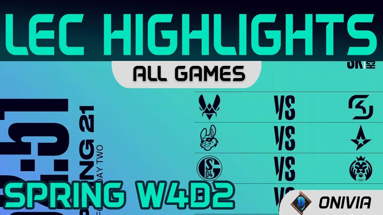 LEC Highlights Week4 Day2 LEC Spring 2021 All Games By Onivia thumbnail