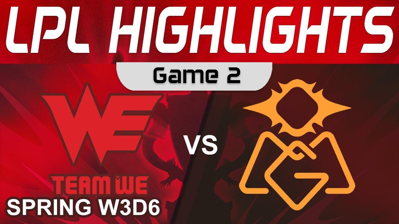 WE vs OMG Highlights Game 2 LPL Spring Season 2023 W3D6 Team WE vs Oh My God by Onivia thumbnail