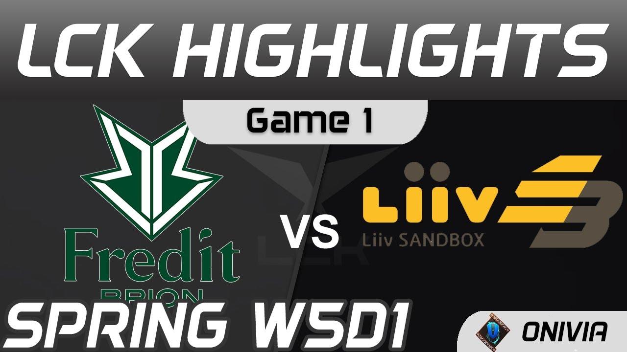 BRO vs LSB Highlights Game 1 Spring Season 2021 W5D1 Fredit BRION vs Liiv SANDBOX Onivia thumbnail