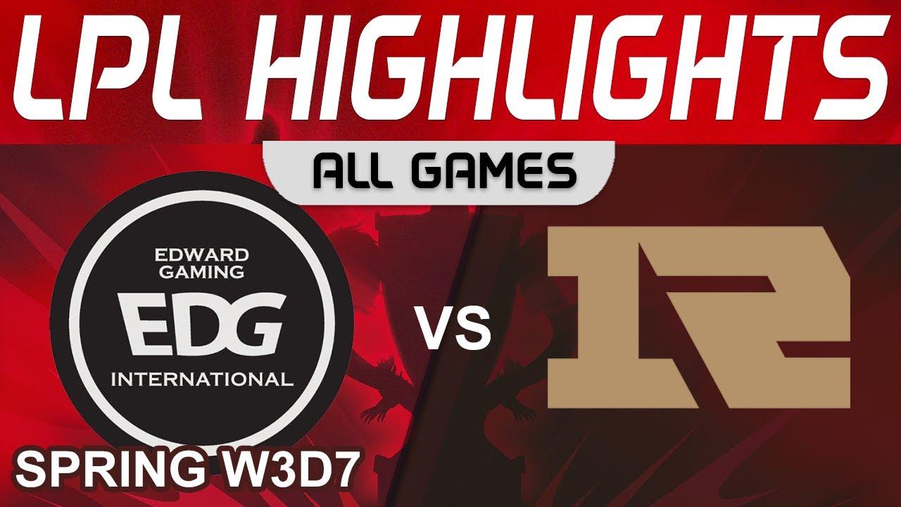 EDG vs RNG Highlights ALL GAMES LPL Spring Season 2023 W3D7 EDward Gaming vs Royal Never Give Up by thumbnail