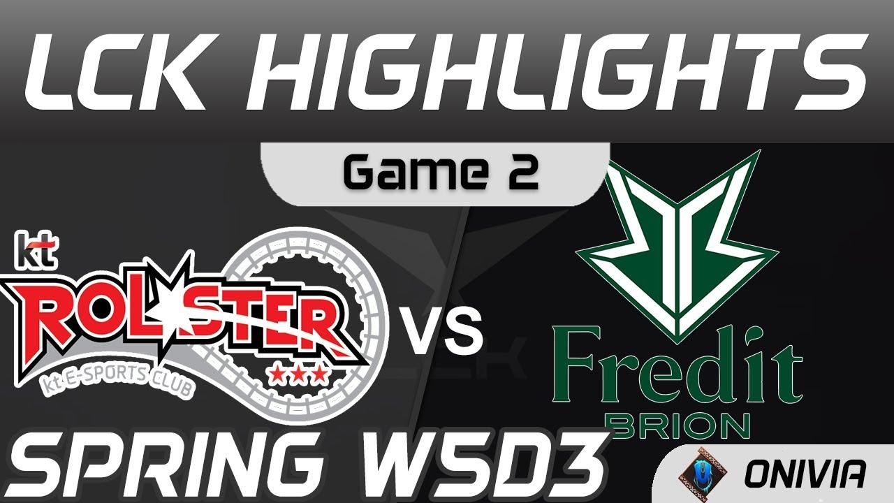 KT vs BRO Highlights Game 2 Spring Season 2021 W5D3 KT Rolster vs Fredit BRION Onivia thumbnail