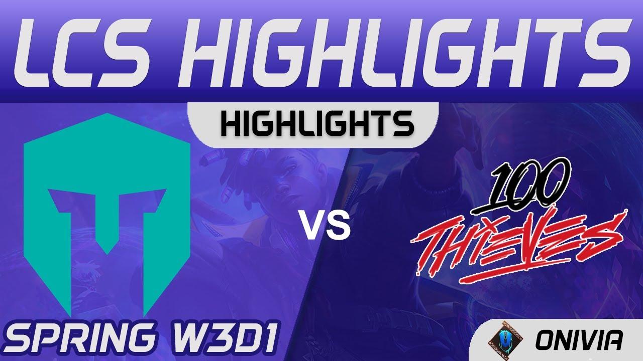 IMT vs 100 Highlights LCS Spring Season 2021 W3D1 Immortals vs 100 Thieves by Onivia thumbnail