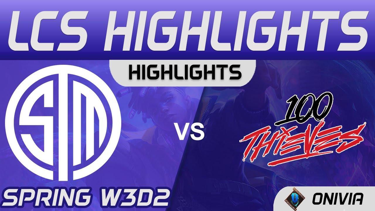 TSM vs 100 Highlights LCS Spring Season 2021 W3D2 Team SoloMid vs 100 Thieves by Onivia thumbnail