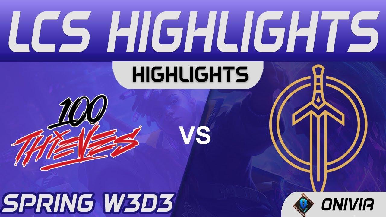 100 vs GG Highlights LCS Spring Season 2021 W3D3 100 Thieves vs Golden Guardians by Onivia thumbnail