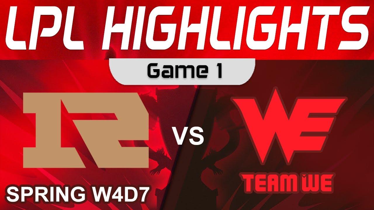 RNG vs WE Highlights Game 1 LPL Spring Season 2023 W4D7 Royal Never Give Up vs Team WE by Onivia thumbnail