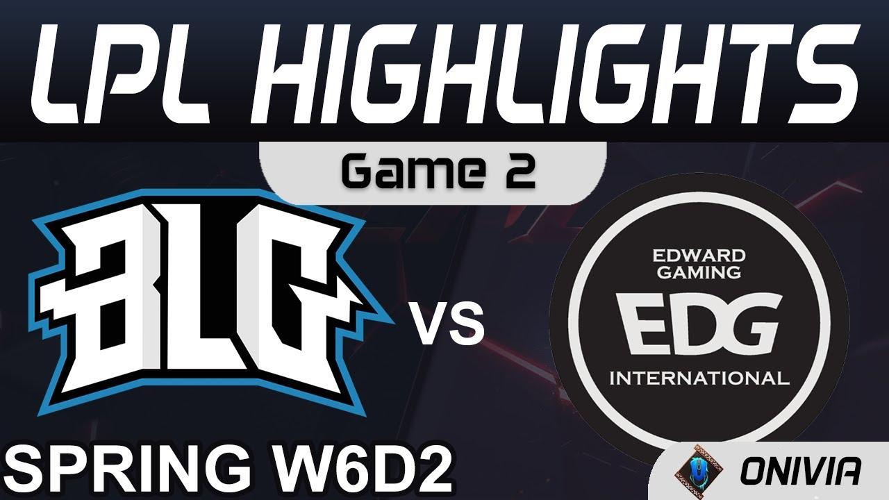 BLG vs EDG Highlights Game 2 LPL Spring Season 2021 W6D2 Bilibili Gaming vs Edward Gaming by Onivia thumbnail