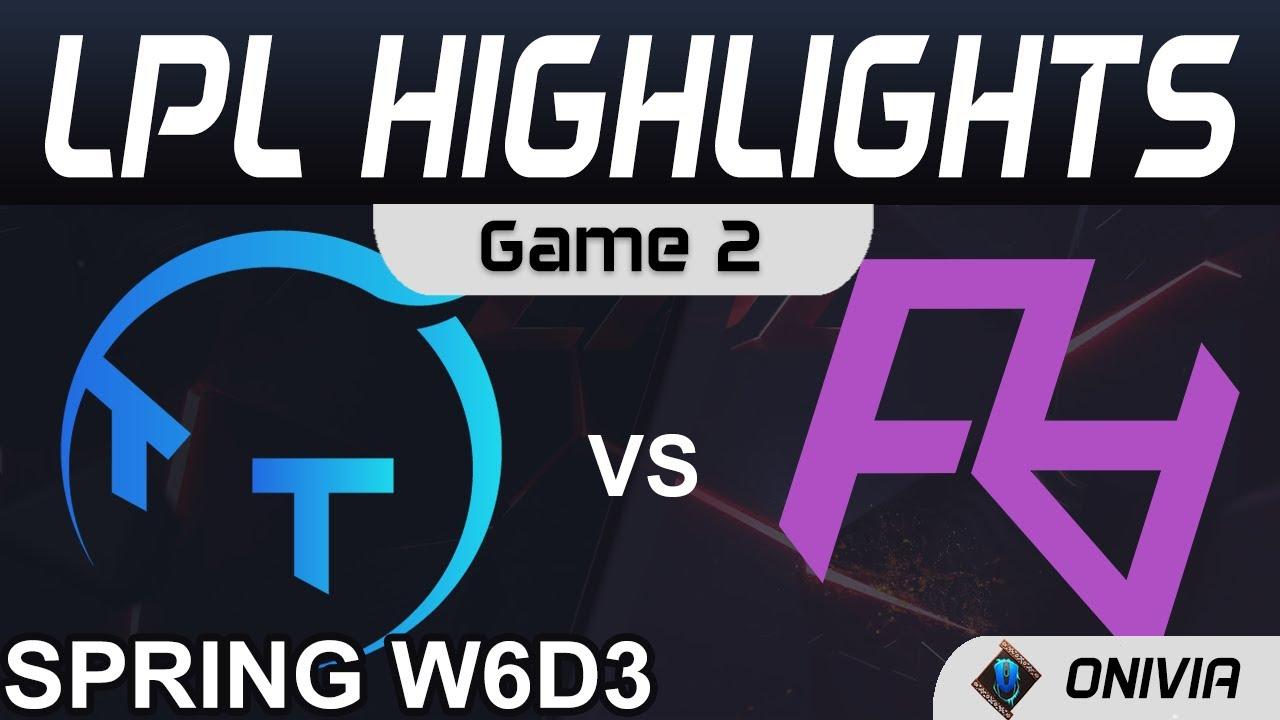 TT vs RA Highlights Game 2 LPL Spring Season 2021 W6D3 ThunderTalk Gaming vs Rare Atom by Onivia thumbnail