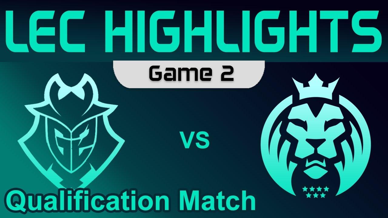 G2 vs MAD Highlights Game 2 Qualification Match LEC Winter 2023 G2 Esports vs MAD Lions by Onivia thumbnail