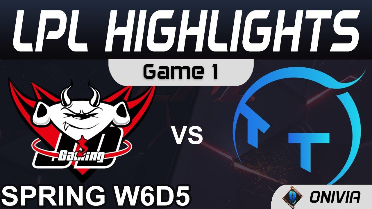 JDG vs TT Highlights Game 1 LPL Spring Season 2021 W6D5 JD Gaming vs ThunderTalk Gaming by Onivia thumbnail