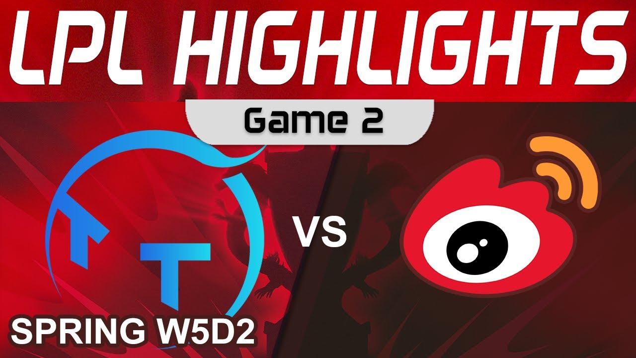 TT vs WBG Highlights Game 2 LPL Spring Season 2023 W5D2 ThunderTalk Gaming vs Weibo Gaming by Onivia thumbnail