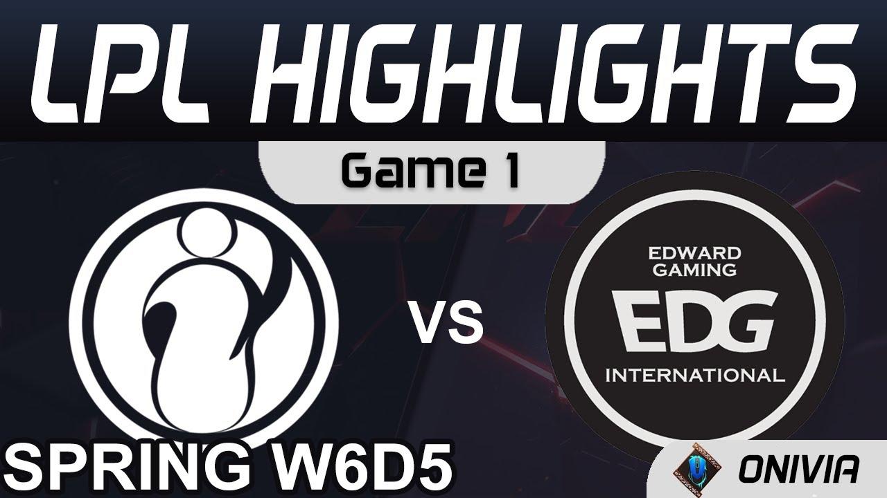 IG vs EDG Highlights Game 1 LPL Spring Season 2021 W6D5 Invictus Gaming vs EDward Gaming by Onivia thumbnail