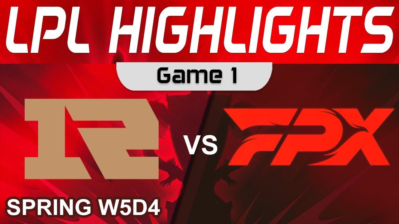 RNG vs FPX Highlights Game 1 LPL Spring Season 2023 W5D4 Royal Never Give Up vs FunPlus Phoenix thumbnail