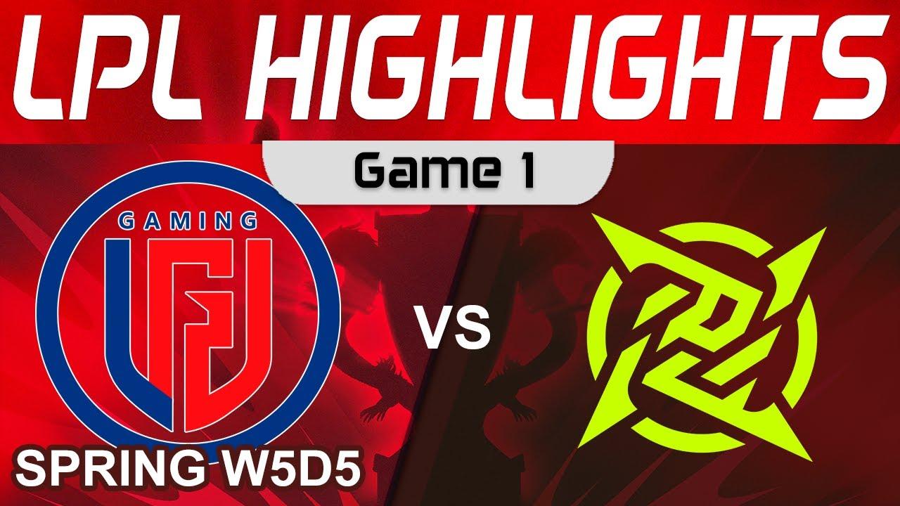 LGD vs NIP Highlights Game 1 LPL Spring Season 2023 W5D5 LGD Gaming vs Ninjas in Pyjamas by Onivia thumbnail