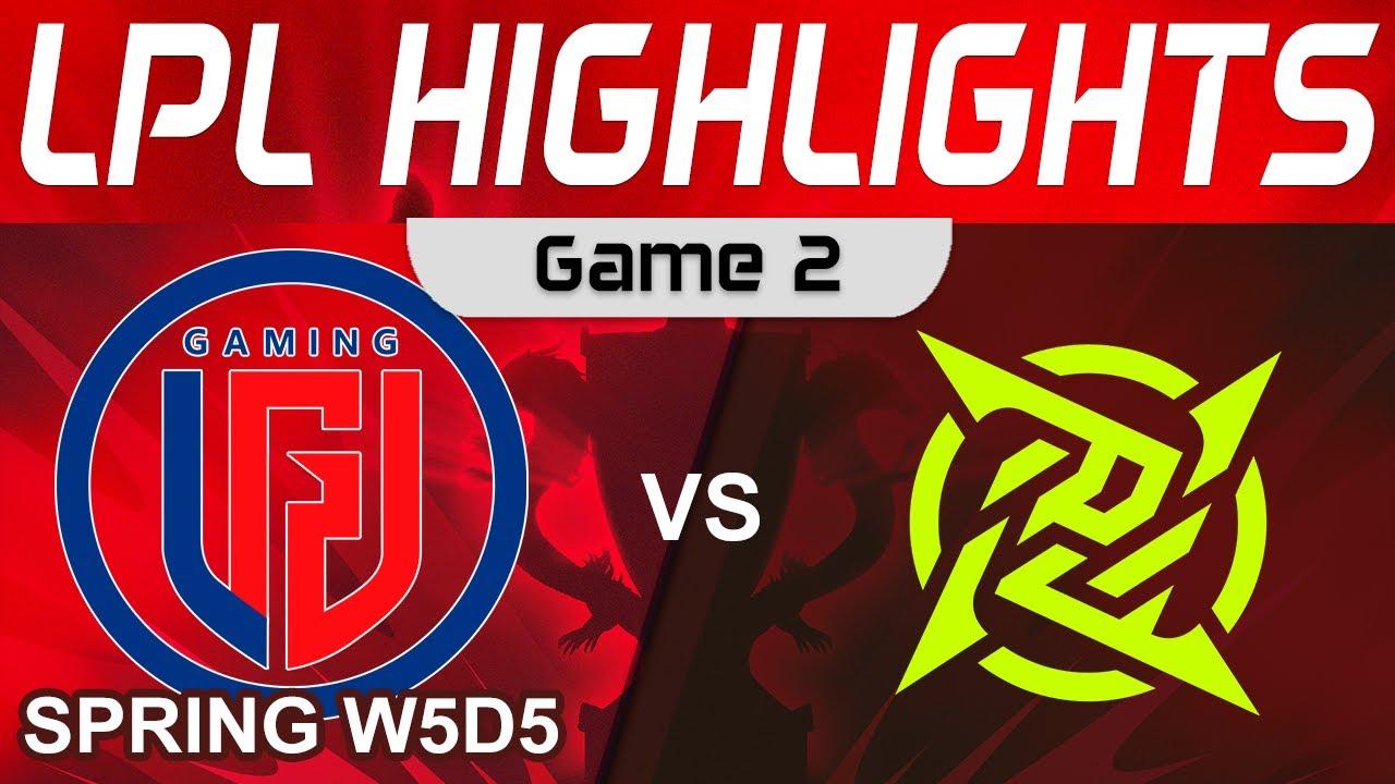 LGD vs NIP Highlights Game 2 LPL Spring Season 2023 W5D5 LGD Gaming vs Ninjas in Pyjamas by Onivia thumbnail