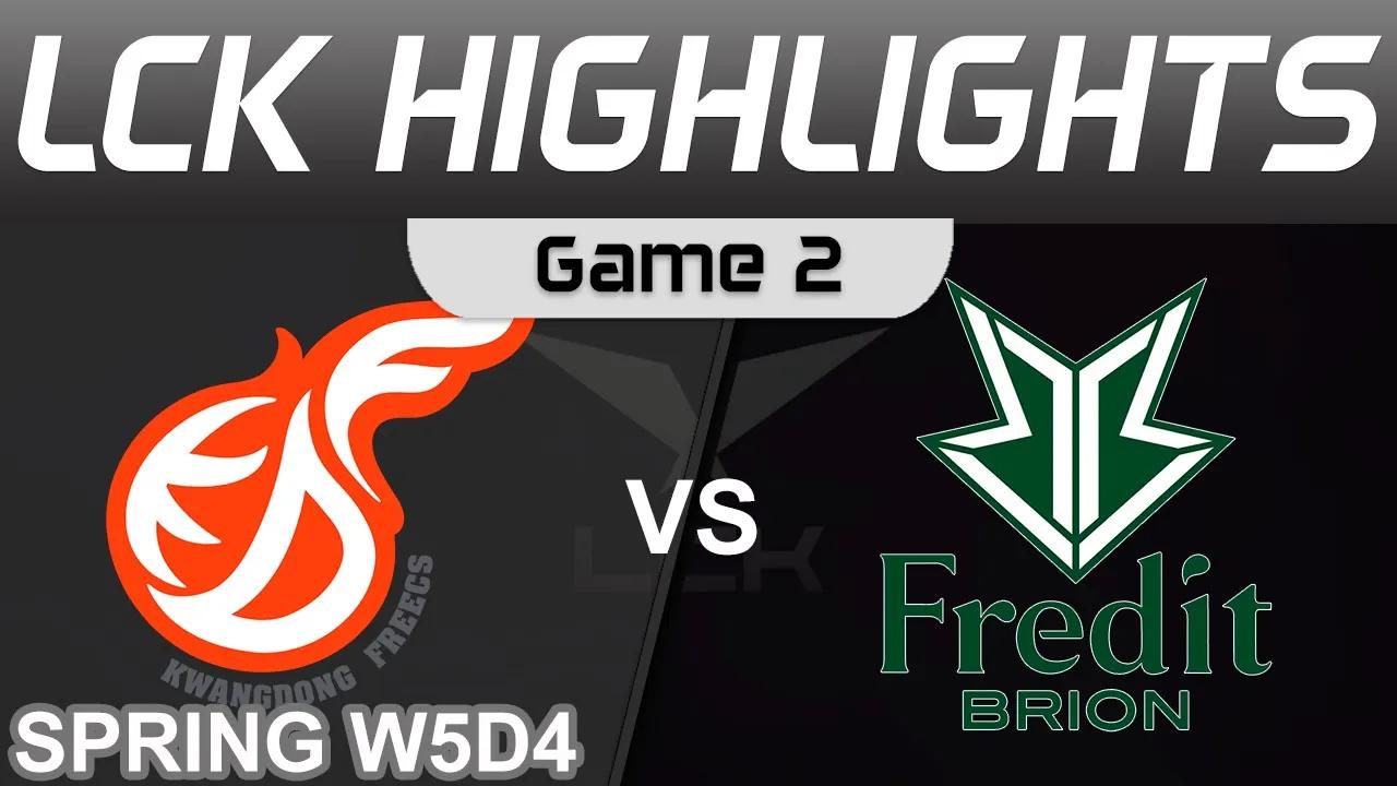 KDF vs BRO Highlights Game 2 LCK Spring Season 2023 W5D4 Kwangdong Freecs vs BRION by Onivia thumbnail