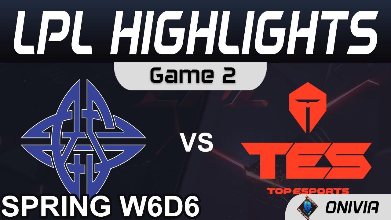 ES vs TES Highlights Game 2 LPL Spring Season 2021 W6D6 eStar Gaming vs Top Esports by Onivia thumbnail