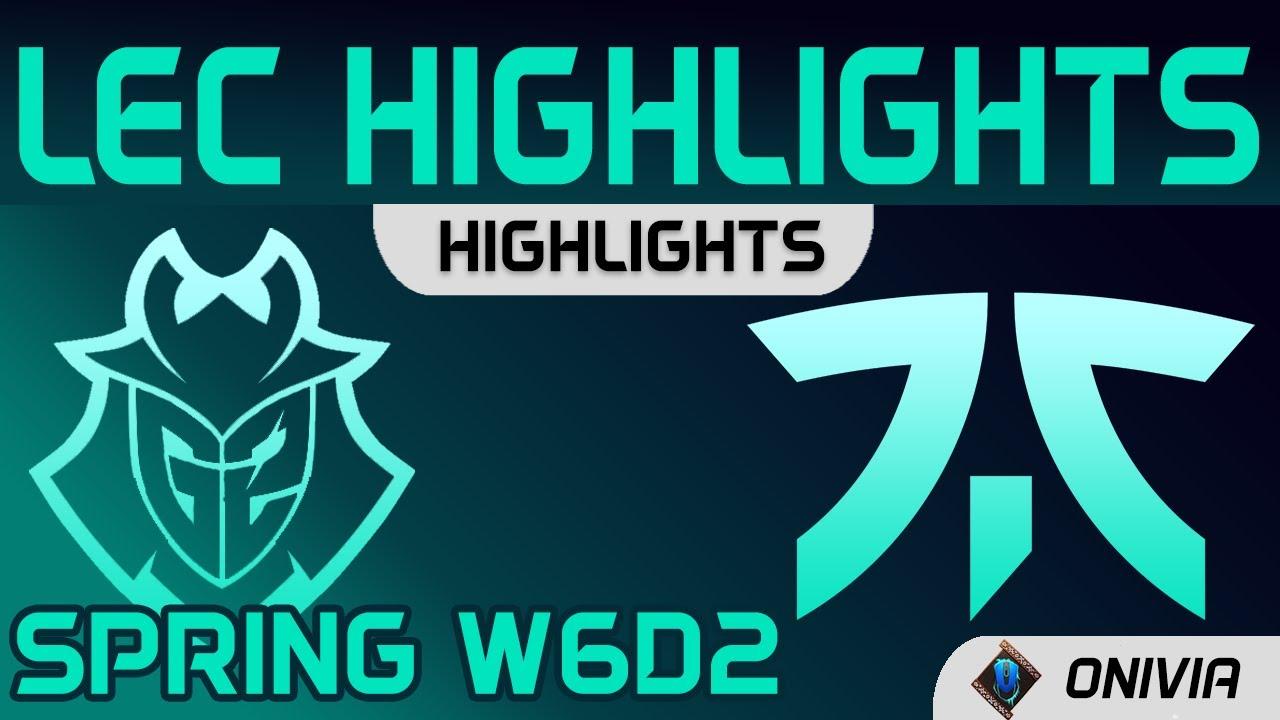 G2 vs FNC Highlights LEC Spring Season 2021 W6D2 G2 Esports vs Fnatic by Onivia thumbnail