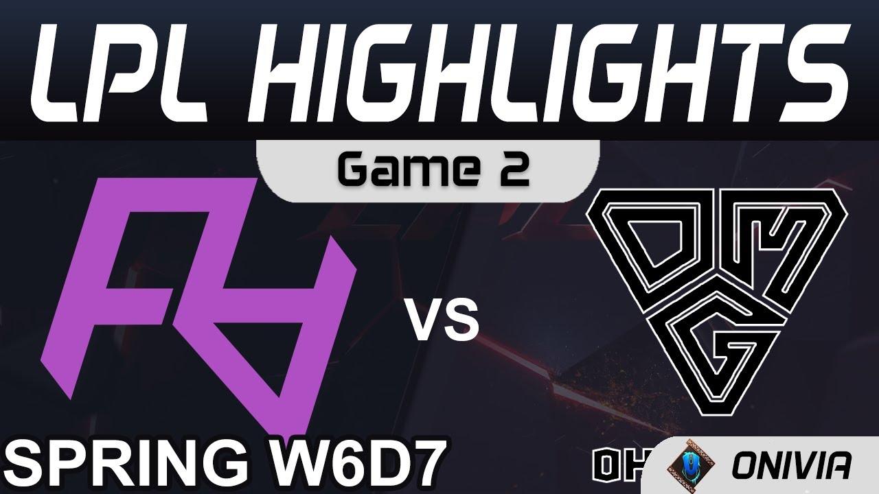 RA vs OMG Highlights Game 2 LPL Spring Season 2021 W6D7 Rare Atom  vs Oh My God by Onivia thumbnail