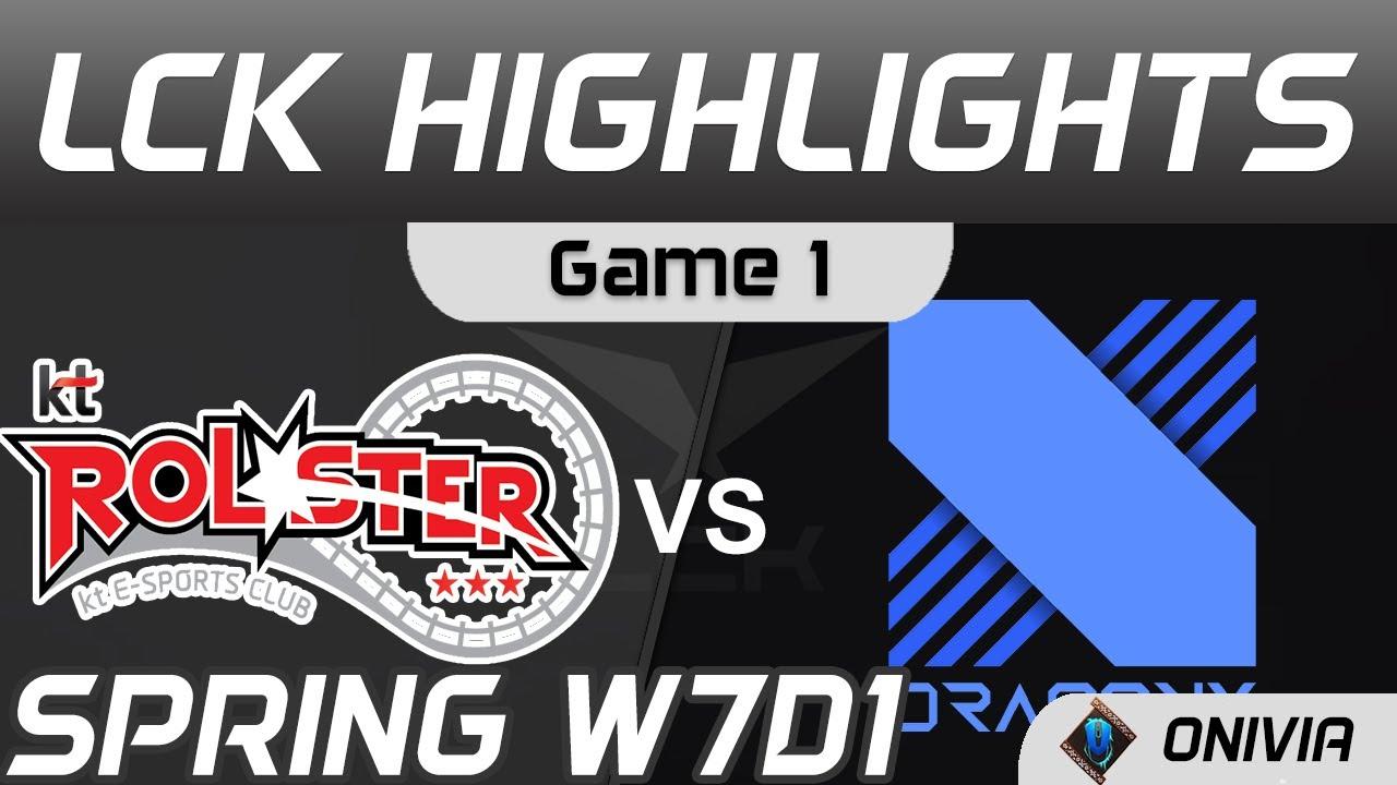 KT vs DRX Highlights Game 1 Spring Season 2021 W7D1 KT Rolster vs DragonX by Onivia thumbnail