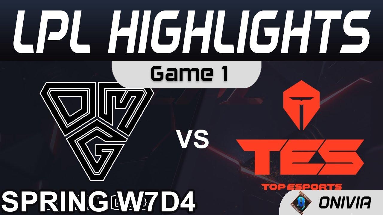 OMG vs TES Highlights Game 1 LPL Spring Season 2021 W7D4 Oh My God vs Top Esports by Onivia thumbnail