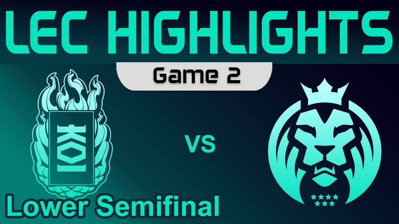 KOI vs MAD Highlights Game 2 Lower Semifinal Round 2 LEC Winter 2023 KOI vs MAD Lions by Onivia thumbnail