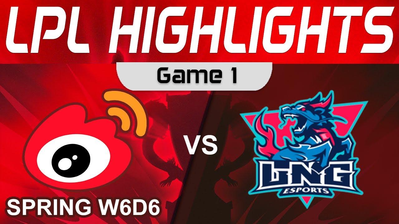 WBG vs LNG Highlights Game 1 LPL Spring Season 2023 W6D6 Weibo Gaming vs LNG Esports by Onivia thumbnail