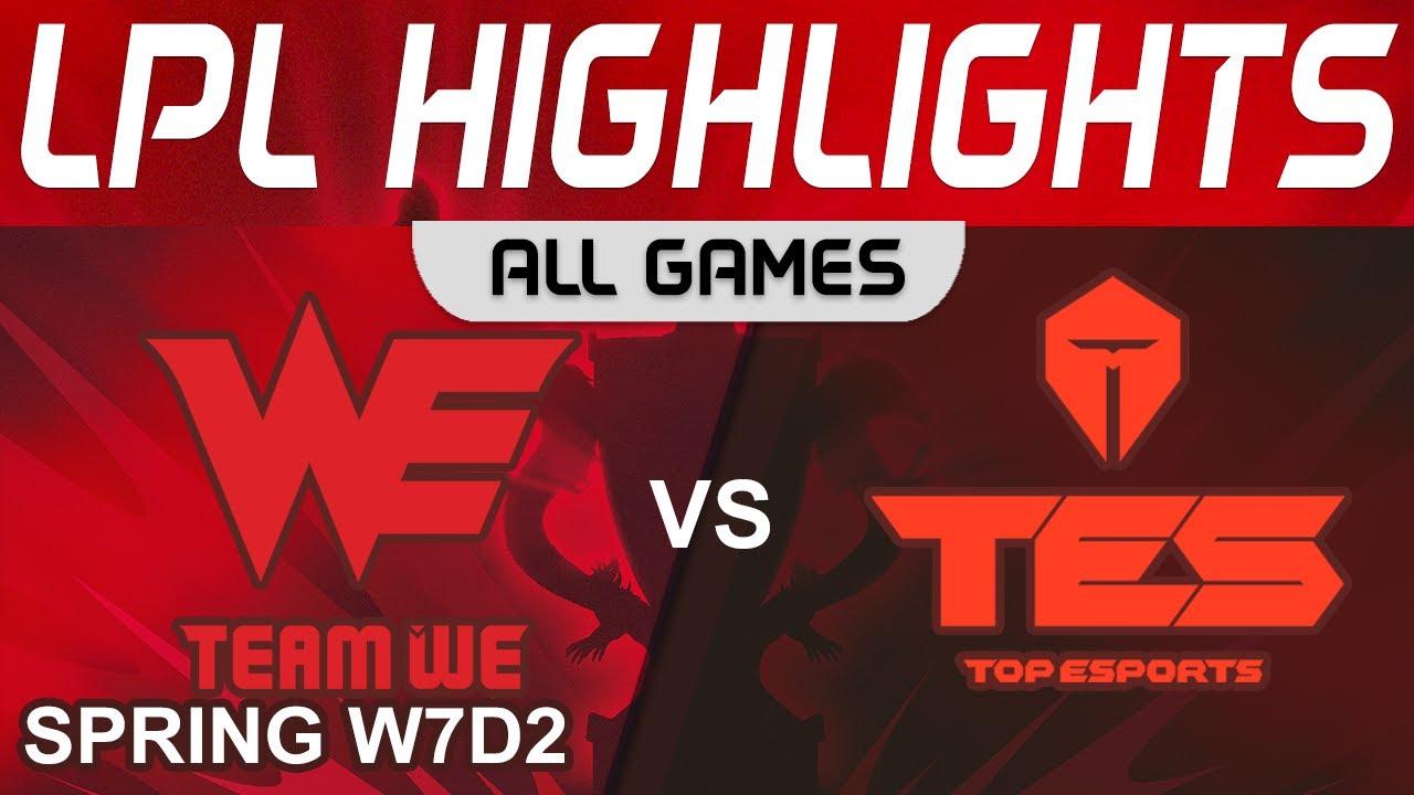 WE vs TES Highlights ALL GAMES LPL Spring Season 2023 W7D2 Team  WE vs Top Esports by Onivia thumbnail