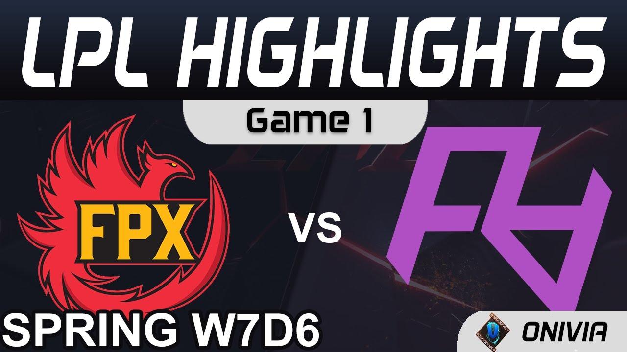 FPX vs RA Highlights Game 1 LPL Spring Season 2021 W7D6 FunPlus Phoenix vs Rare Atom by Onivia thumbnail