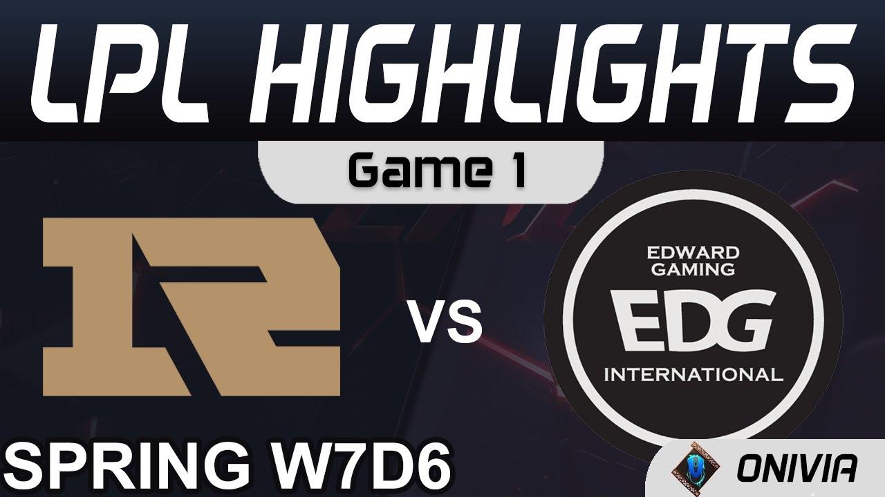 RNG vs EDG Highlights Game 1 LPL Spring Season 2021 W7D6 Royal Never Give Up vs EDward Gaming by Oni thumbnail