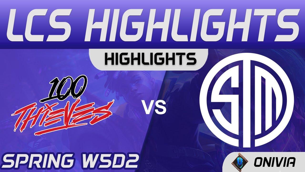 100 vs TSM Highlights LCS Spring Season 2021 W5D2 100 Thieves vs Team SoloMid by Onivia thumbnail