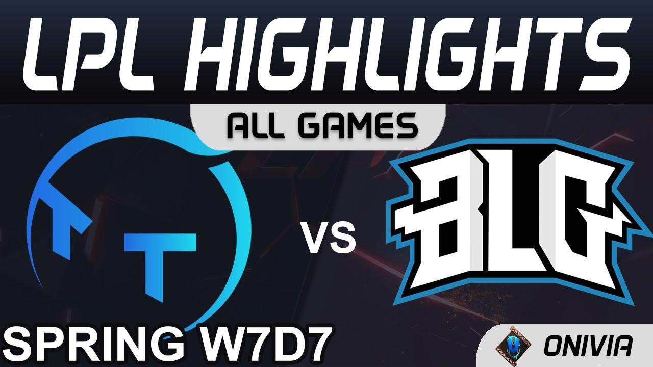 TT vs BLG Highlights ALL GAMES LPL Spring Season 2021 W7D7 ThunderTalk Gaming vs Bilibili Gaming by thumbnail