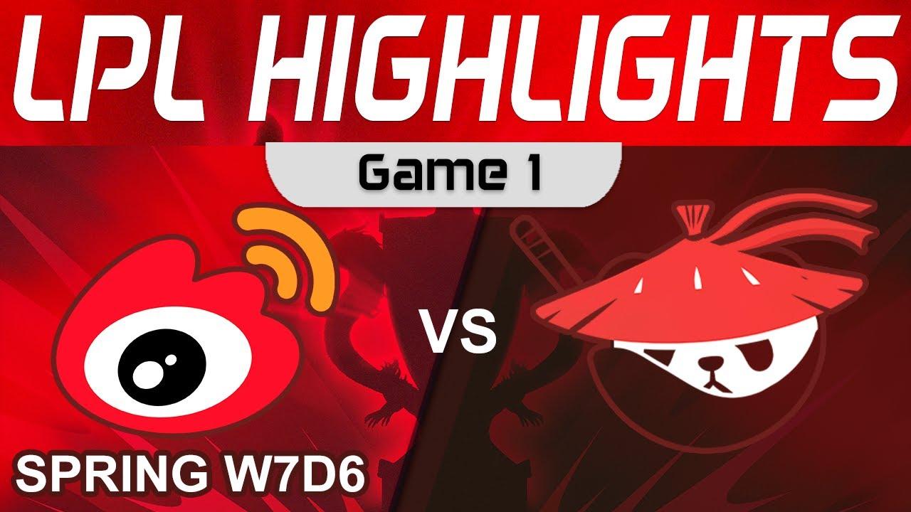 WBG vs AL Highlights Game 1 LPL Spring Season 2023 W7D6 Weibo Gaming vs Anyone's Legend by Onivia thumbnail