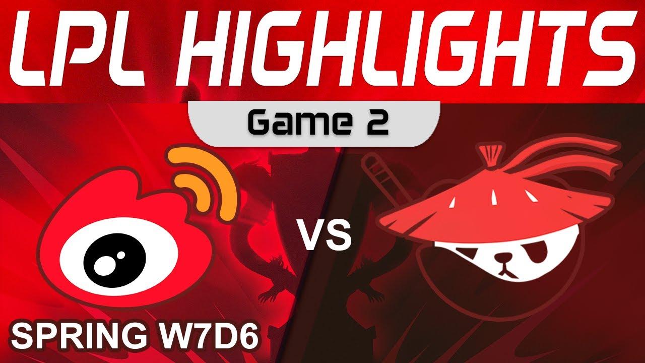 WBG vs AL Highlights Game 2 LPL Spring Season 2023 W7D6 Weibo Gaming vs Anyone's Legend by Onivia thumbnail