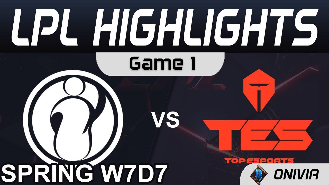 IG vs TES Highlights Game 1 LPL Spring Season 2021 W7D7 Invictus Gaming vs Top Esports by Onivia thumbnail