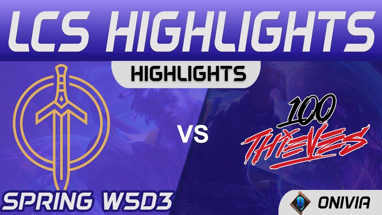 GG vs 100 Highlights LCS Spring Season 2021 W5D3 Golden Guardians vs 100 Thieves by Onivia thumbnail