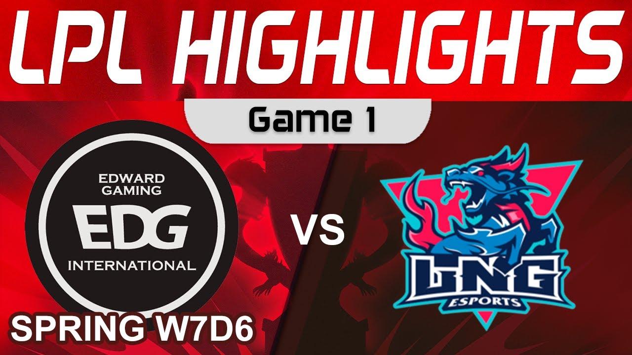 EDG vs LNG Highlights Game 1 LPL Spring Season 2023 W7D6 EDward Gaming vs LNG Esports by Onivia thumbnail