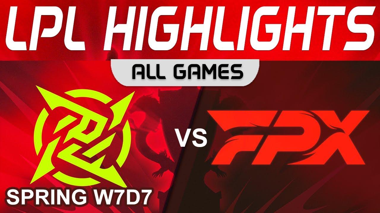 NIP vs FPX Highlights ALL GAMES LPL Spring Season 2023 W7D7 Ninjas in Pyjamas vs FunPlus Phoenix thumbnail