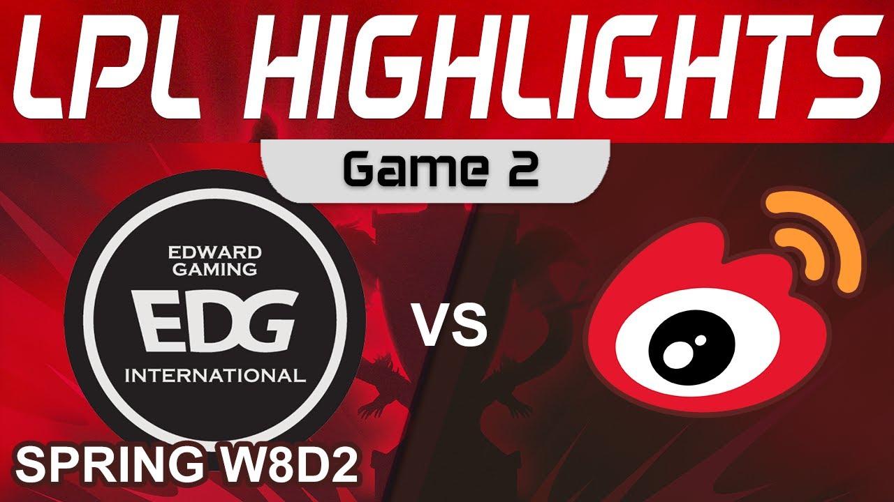 EDG vs WBG Highlights Game 2 LPL Spring Season 2023 W8D2 EDward Gaming vs Weibo Gaming by Onivia thumbnail