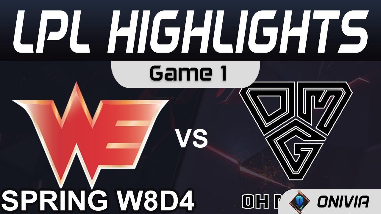 WE vs OMG Highlights Game 1 LPL Spring Season 2021 W8D4 Team WE vs Oh My God by Onivia thumbnail