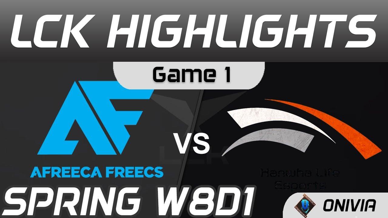 AF vs HLE Highlights Game 1 Spring Season 2021 W8D1 Afreeca Freecs vs Hanwha Life Esports by Onivia thumbnail