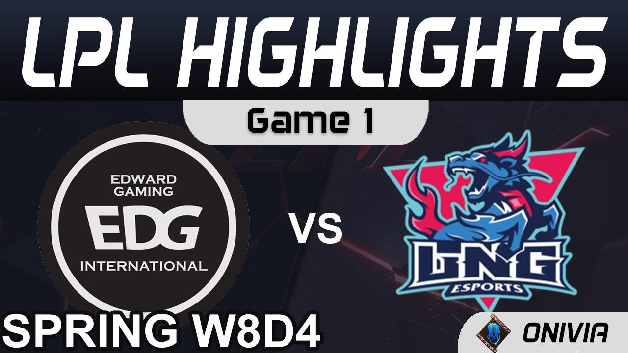 EDG vs LNG Highlights Game 1 LPL Spring Season 2021 W8D4 EDward Gaming vs LNG Esports by Onivia thumbnail