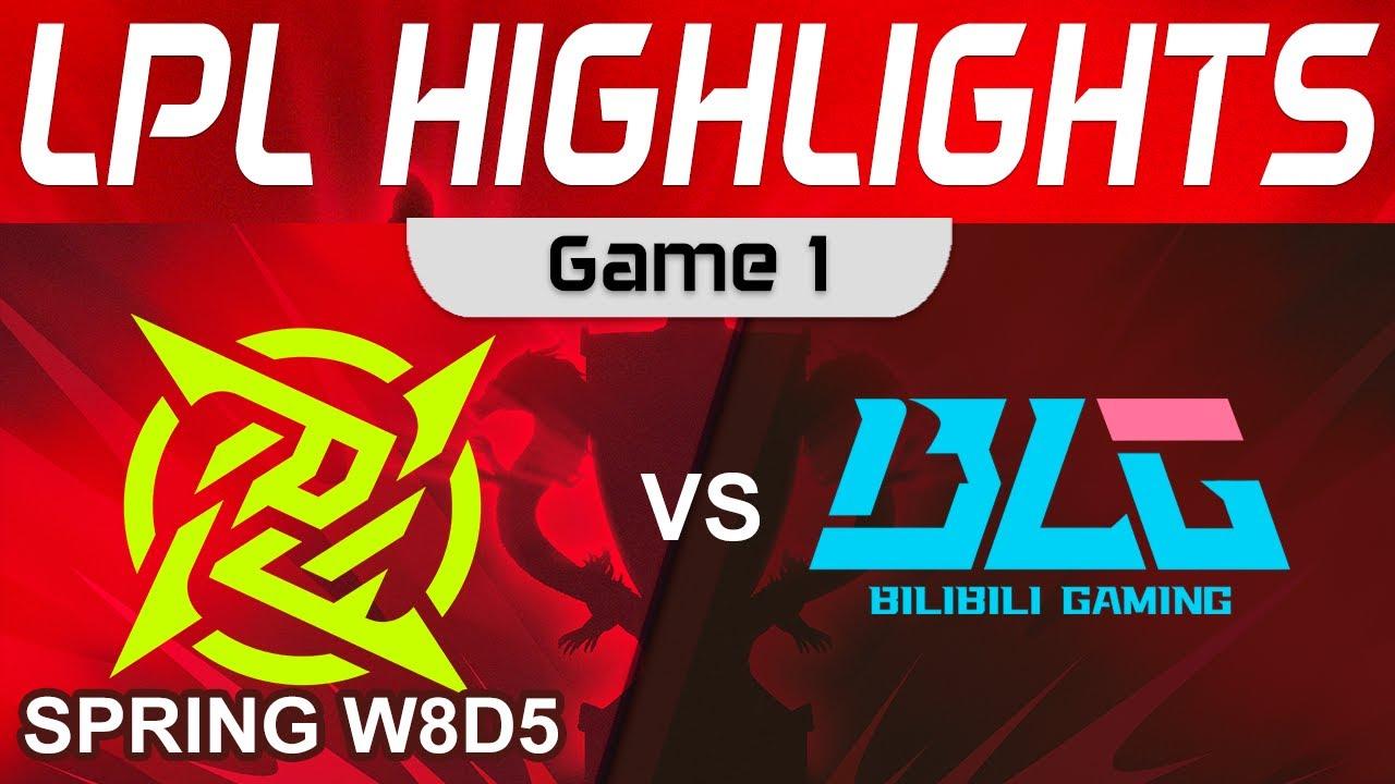 NIP vs BLG Highlights Game 1 LPL Spring Season 2023 W8D5 Ninjas in Pyjamas vs Bilibili Gaming thumbnail